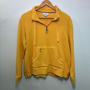 Yellow Half-Zip Coldwater Creek Sweatshirt